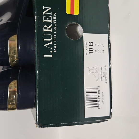 Ralph Lauren Rain Shoe (Ankle) Boot Blue 10B - Picture 10 of 11